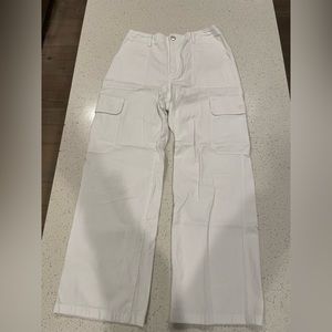 Zara White Cargo Pants